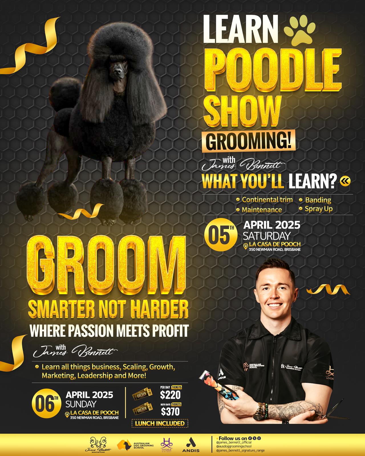 April 6, 2025: Groom Smarter Not Harder Where Passion Meets Profit with James Bennett